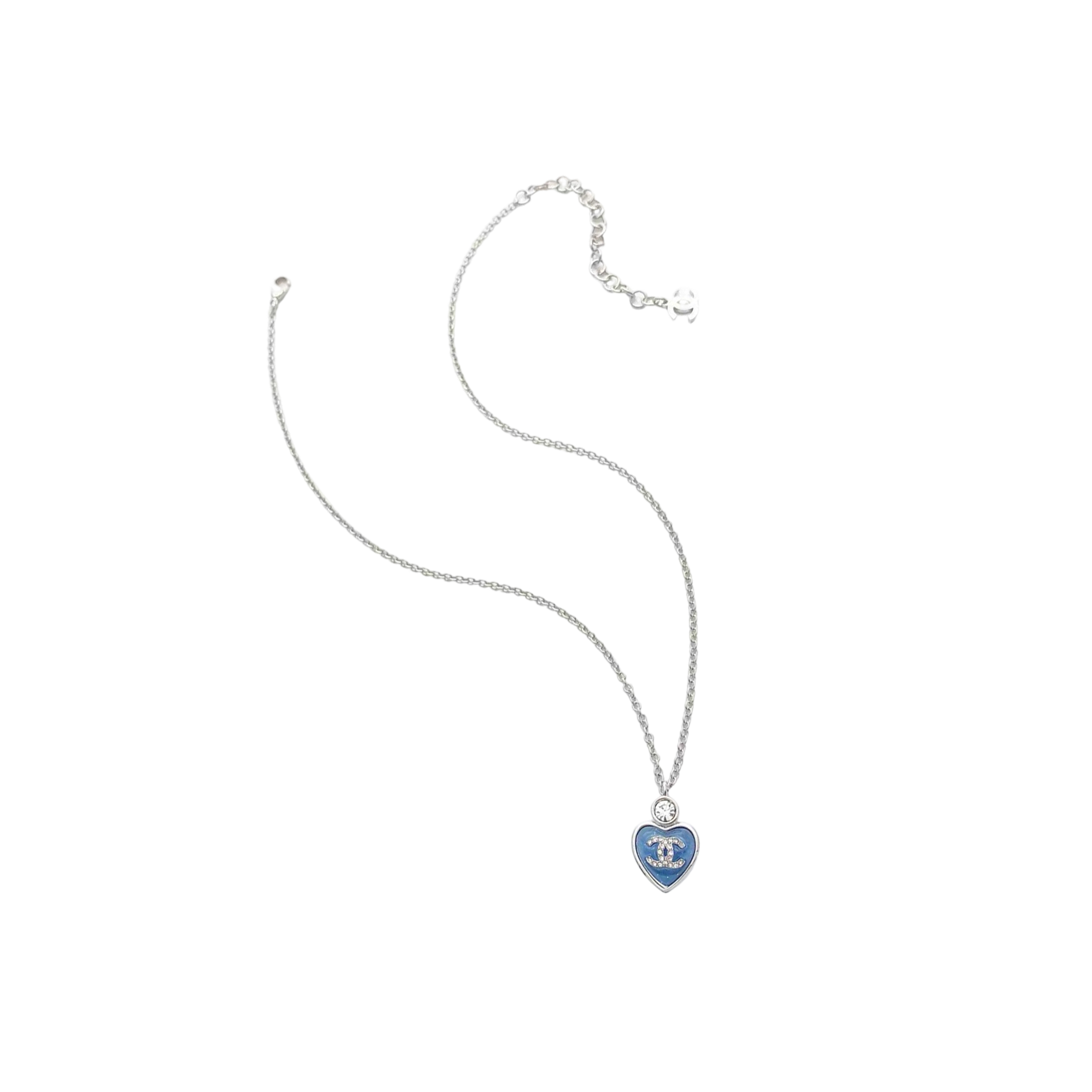 CHANEL BLUE LOVE NECKLACE 